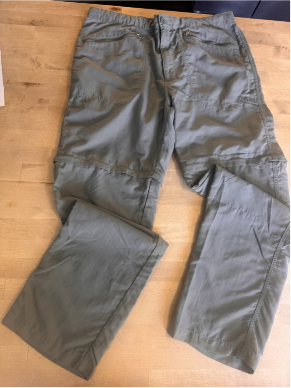 Rohan Pants Mens Gray Convertible Hiking Outdoor Travel 36”